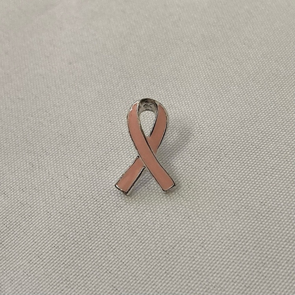 Mini Pink Breast Cancer Awareness Ribbon Enamel Pin Brooch